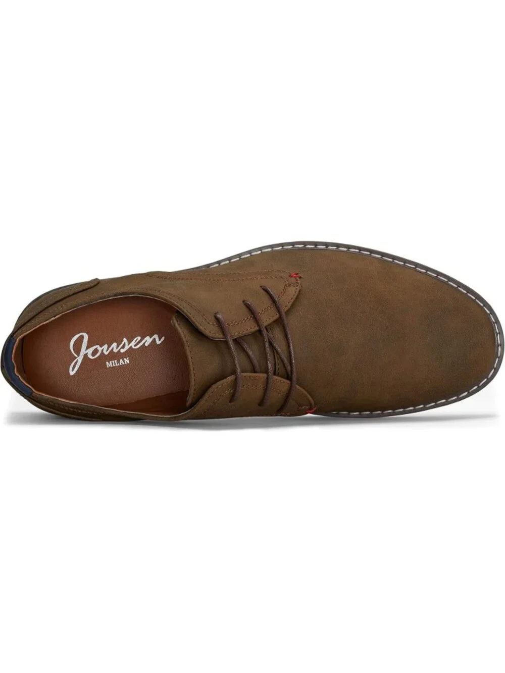 Men's All Brown Faux Leather Casual Dress Shoes Retro Business Classic
